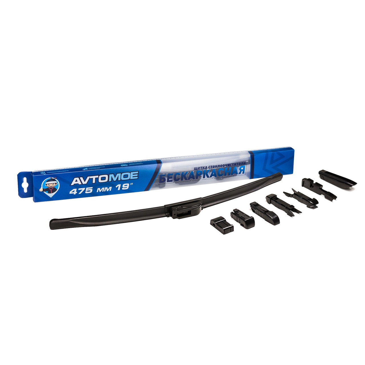 Щётка стеклоочистителя 19" 475мм AMWB0007 AVTOMOE